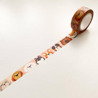 The Little Red House - 15mm Dog faces Washi Tape