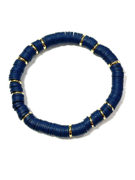 Color Pop Bracelet - Navy Gold