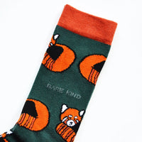 Bare Kind - Red Panda - Adult Bamboo Socks
