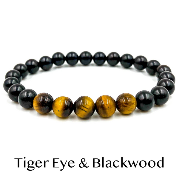 Everwood Tiger Eye & Blackwood Bead Bracelet