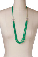 SAACHI Simply Crystal Long Detachable Necklace - EMERALD GREEN