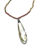 Emma Kay Orange Brown Red Crystal Necklace
