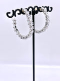 JK Crystal Bling Hoop Earrings