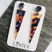 Luster Triangle Earrings
