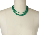 SAACHI Simply Crystal Long Detachable Necklace - EMERALD GREEN