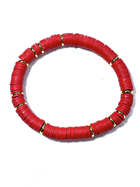 Color Pop Bracelet - Siam Red Gold