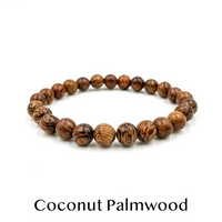 Everwood Coconut Palmwood Bead Bracelet