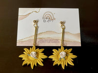 Everything Ky and I - Tangled SunBursts with Rose Post Dangle Earrings