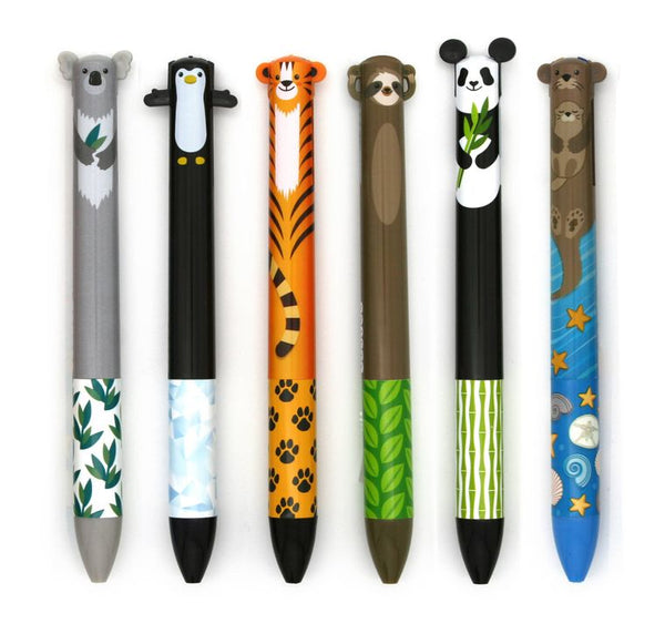 SNIFTY - Cute Creatures 2-Color Click Pens