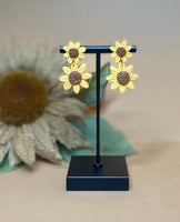 Clayhouse Colours - Double Sunflowers Earrings